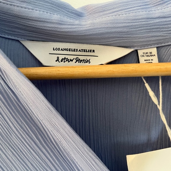 & Other Stories Twist Collared Midi Dress - Picture 4 of 4